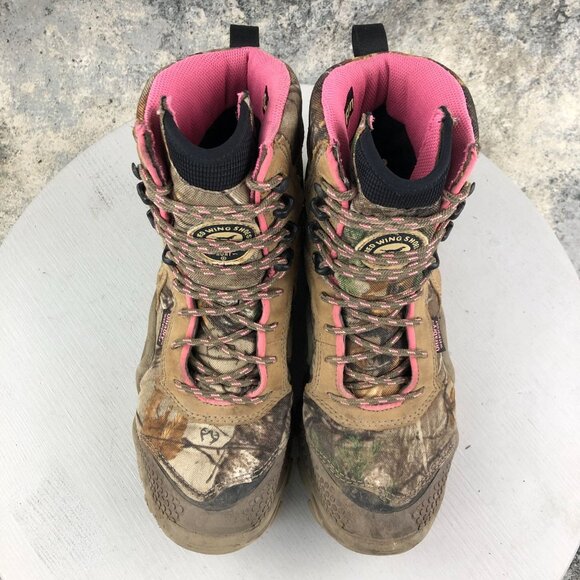 Irish Setter Women's Size 8M Hunt Vaprtrek 8" Real Tree Camo Pink WP 2862 Boots - Picture 4 of 16